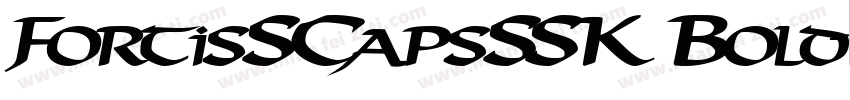 FortisSCapsSSK Bold字体转换